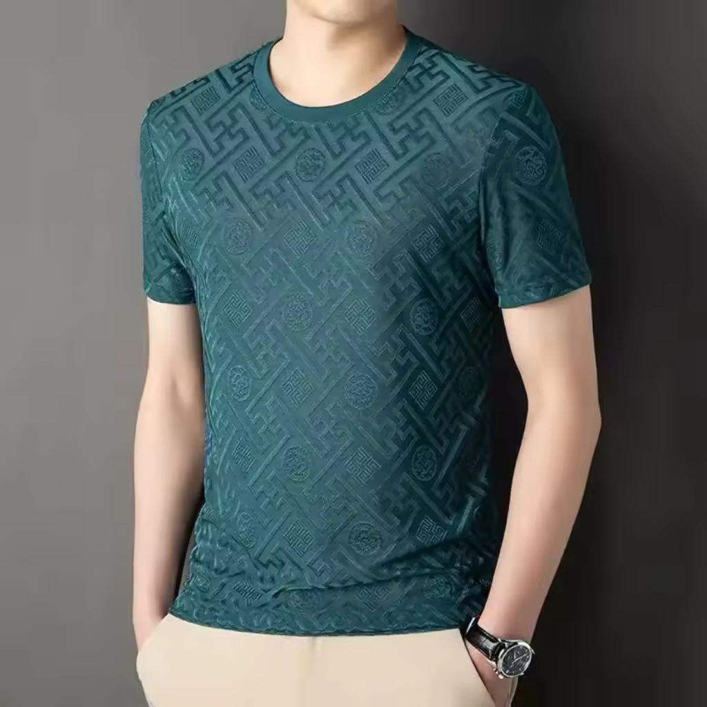 Camisa Masculina Seda Gelo