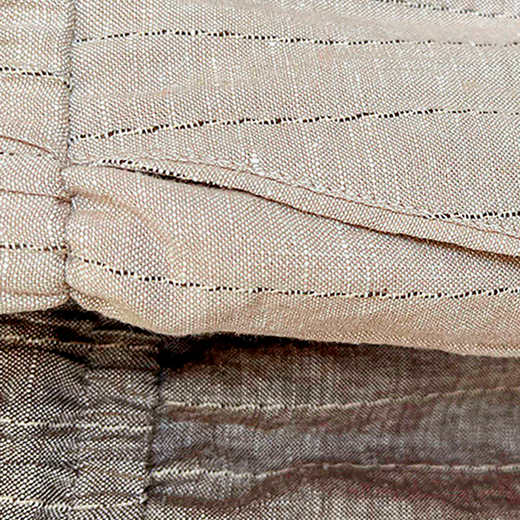 Calça de Linho Masculina Listrada