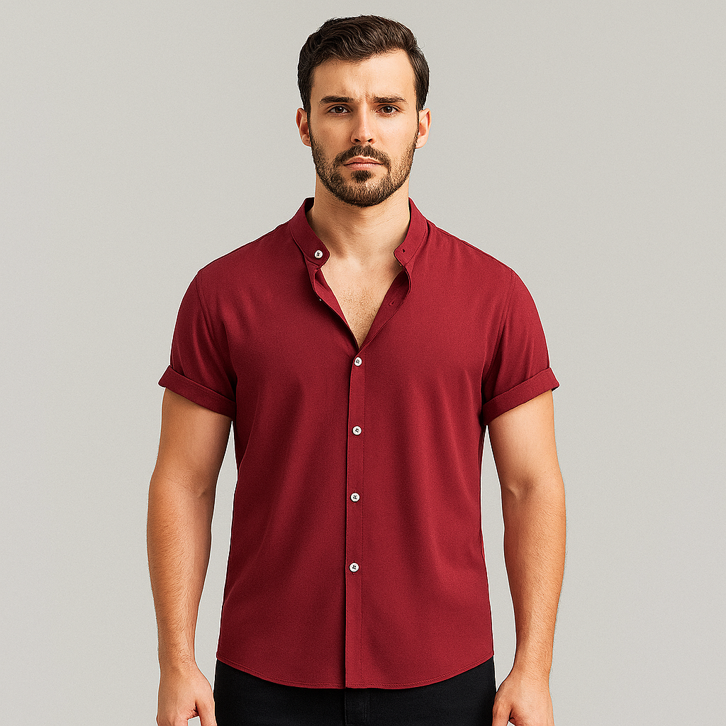 Camisa Masculina Lisa Gola Padre
