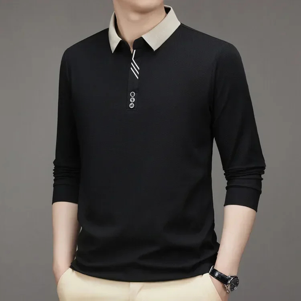 Camisa Polo Manga Longa