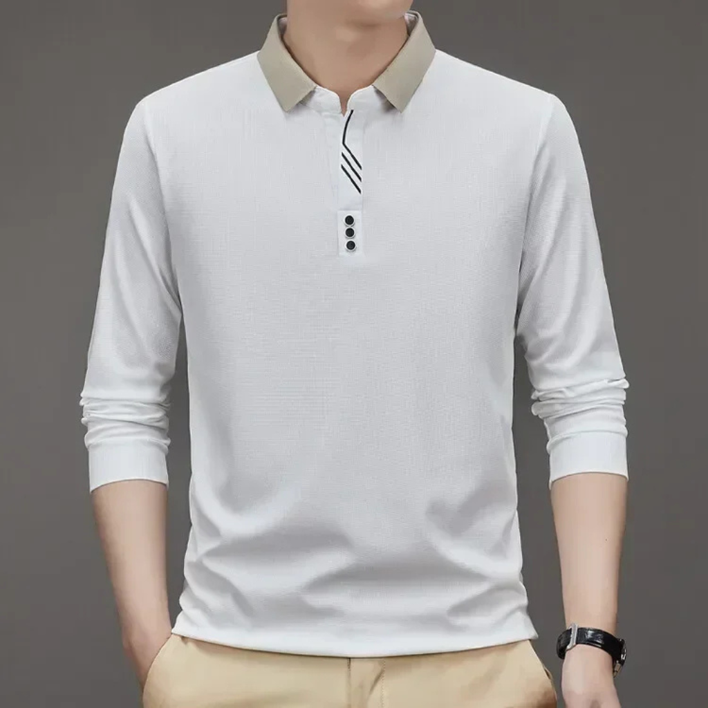 Camisa Polo Manga Longa