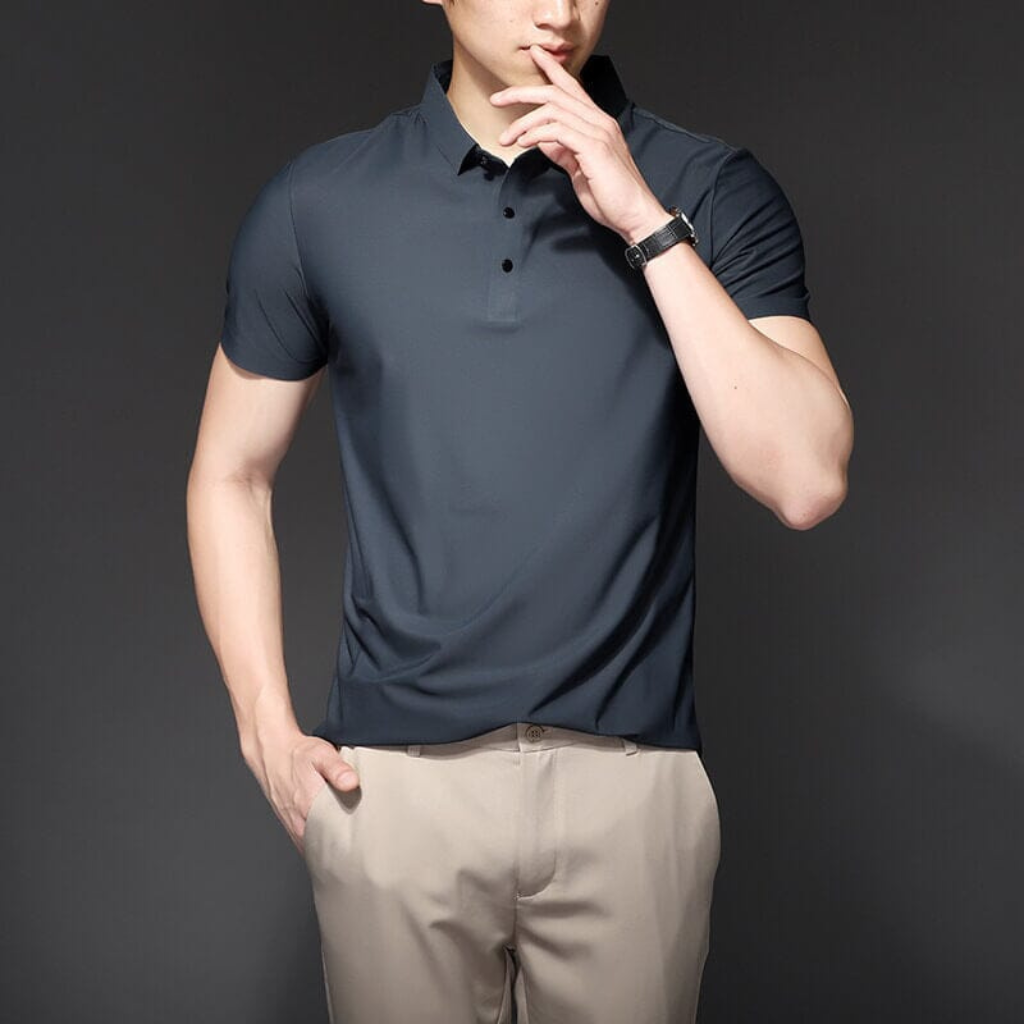 Camisa Polo Seda Gelo Anti Amasso