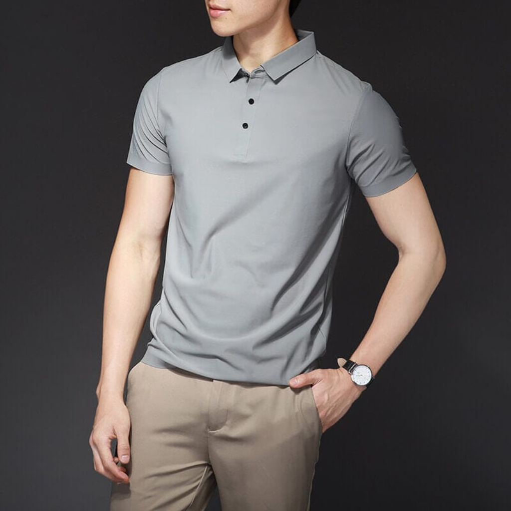Camisa Polo Seda Gelo Anti Amasso
