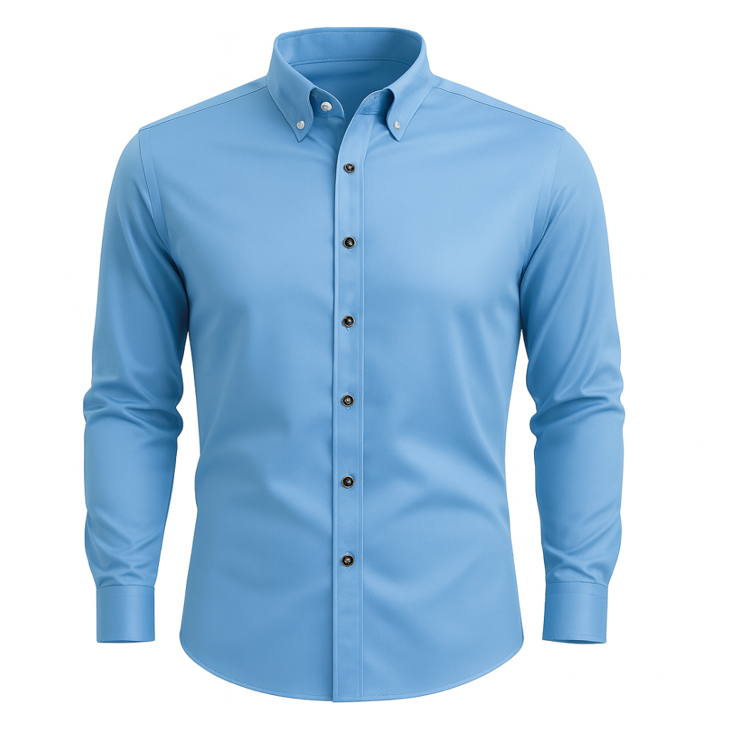 Camisa Social Slim em Seda Gelo
