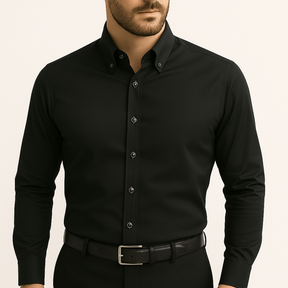 Camisa Social Slim em Seda Gelo