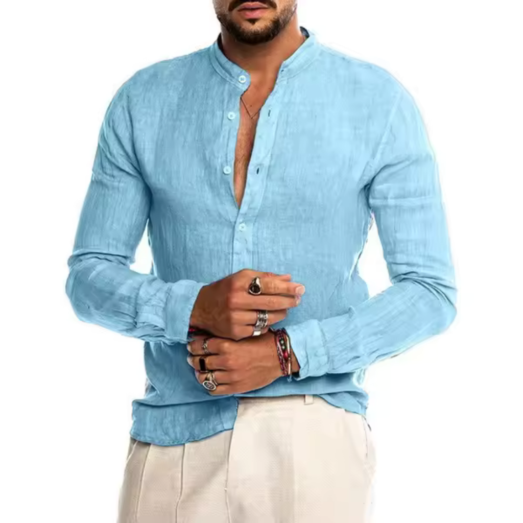 Camisa de Linho Island